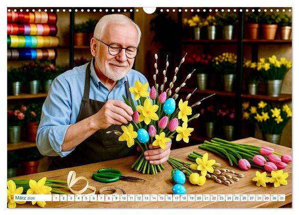 Produktbild: Floristen und ihr Handwerk (Wandkalender 2026 DIN A3 quer), CALVENDO Monatskalender