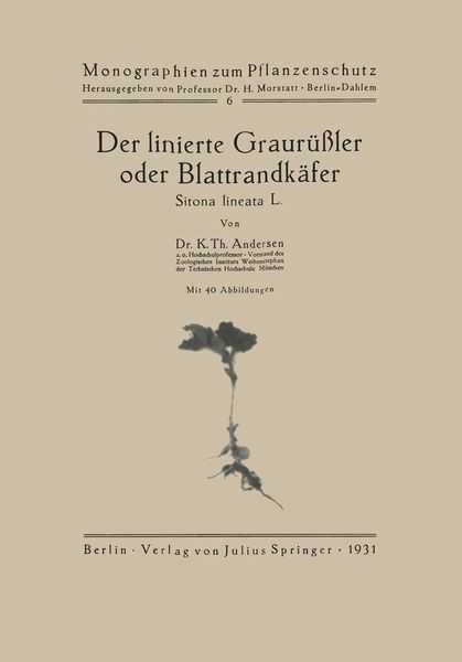 Produktbild: Der linierte Graur&uuml;&szlig;ler oder Blattrandk&auml;fer