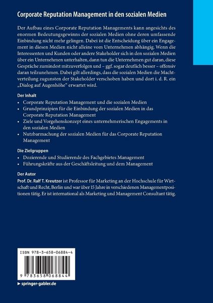 Produktbild: Corporate Reputation Management in den sozialen Medien