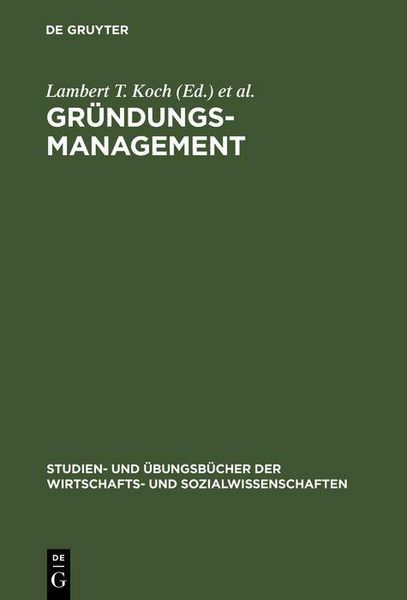 Produktbild: Gr&uuml;ndungsmanagement