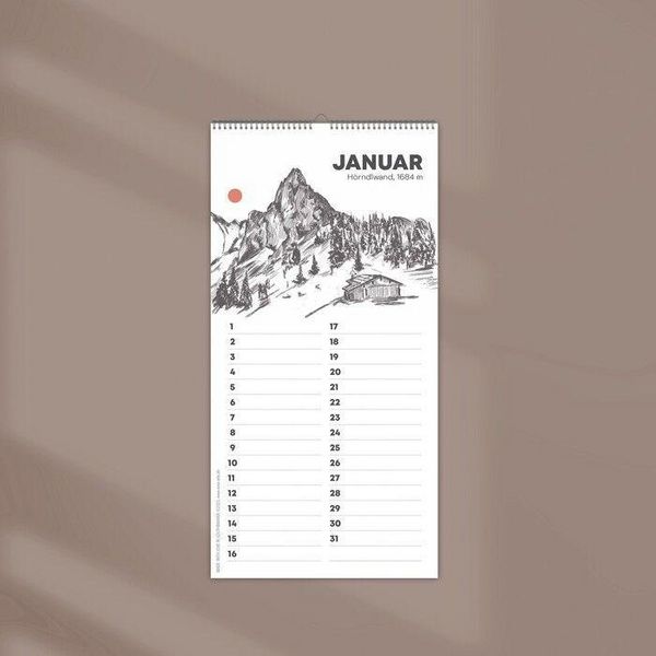Produktbild: Kleiner Geburtstagskalender "Chiemgauer Alpen", ohne Jahreszahl