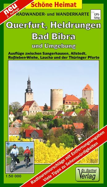 Produktbild: Radwander- und Wanderkarte Querfurt, Heldrungen, Bad Bibra und Umgebung 1 : 50 000