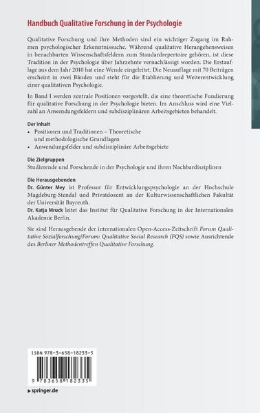 Produktbild: Handbuch Qualitative Forschung in der Psychologie