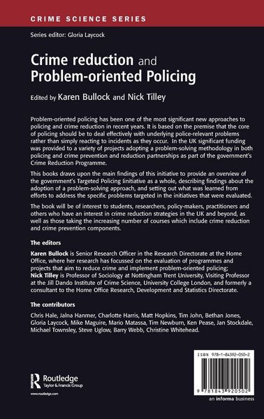 Produktbild: Crime Reduction and Problem-oriented Policing