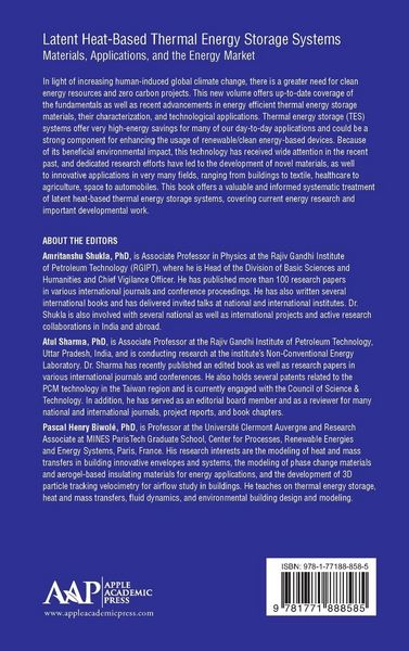Produktbild: Latent Heat-Based Thermal Energy Storage Systems