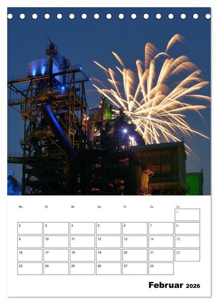 Produktbild: Feuerwerke Terminplaner (Tischkalender 2026 DIN A5 hoch), CALVENDO Monatskalender