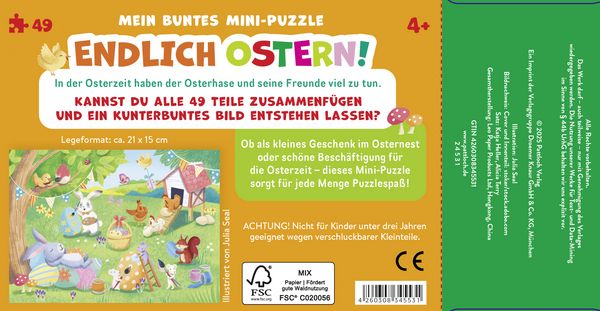 Produktbild: Mein buntes Mini-Puzzle &ndash; Endlich Ostern!