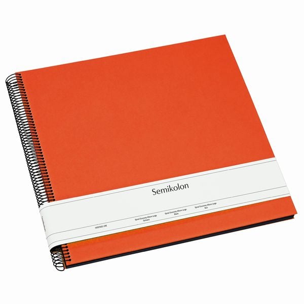 Spiral Economy Album Large black orange