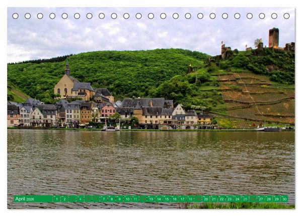 Produktbild: Der wundersch&ouml;nen Mosel entlang &ndash; Von Koblenz bis Trier (Tischkalender 2026 DIN A5 quer), CALVENDO Monatskalender