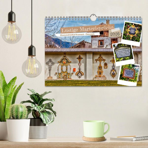 Produktbild: Lustige Marterlspr&uuml;che (Wandkalender 2026 DIN A4 quer), CALVENDO Monatskalender