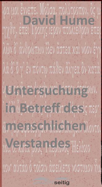 Produktbild: Untersuchung in Betreff des menschlichen Verstandes