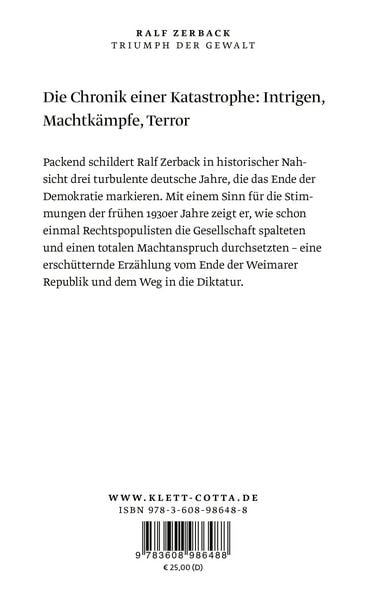 Produktbild: Triumph der Gewalt