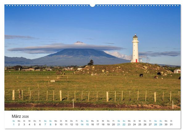 Produktbild: Neuseelands Leuchtt&uuml;rme (Wandkalender 2026 DIN A2 quer), CALVENDO Monatskalender