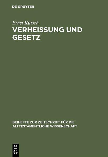 Produktbild: Verhei&szlig;ung und Gesetz
