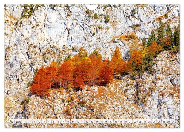 Produktbild: Herbstflammen im Karwendel- und Wettersteingebirge (Wandkalender 2026 DIN A4 quer), CALVENDO Monatskalender