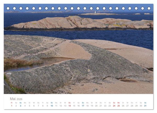 Produktbild: Bohusl&auml;n - Idyllische Sch&auml;renlandschaft an Schwedens Westk&uuml;ste (Tischkalender 2026 DIN A5 quer), CALVENDO Monatskalender