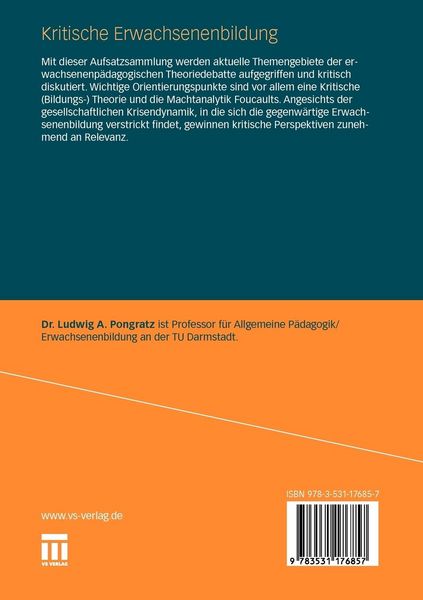 Produktbild: Kritische Erwachsenenbildung