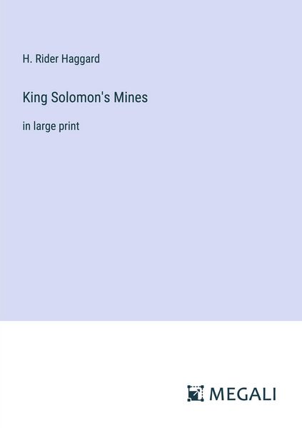 Produktbild: King Solomon's Mines