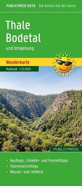 Produktbild: Publicpress Wanderkarte Thale, Bodetal und Umgebung 1:25.000