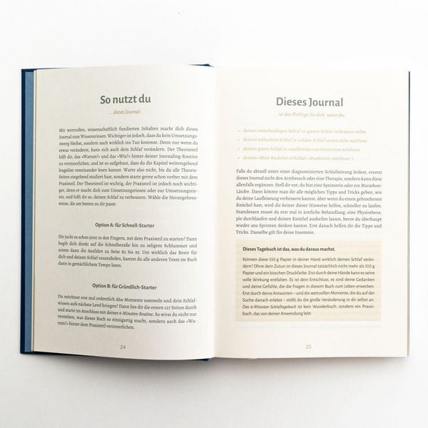 Produktbild: Das 6-Minuten-Schlaftagebuch
