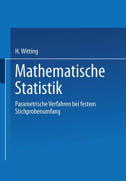 Produktbild: Mathematische Statistik I