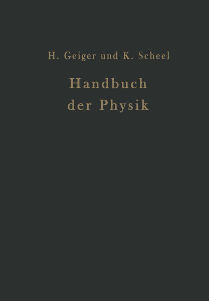 Produktbild: Handbuch der Physik