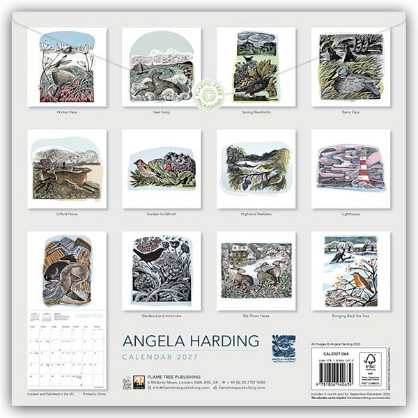 Produktbild: Angela Harding 2027 &ndash; Original Flame Tree Publishing-Kalender [Kalender]