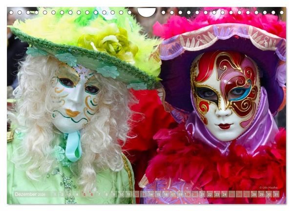 Produktbild: Magie der Masken (Wandkalender 2026 DIN A4 quer), CALVENDO Monatskalender