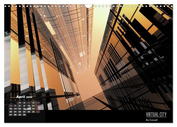 Produktbild: VIRTUAL CITY 2026 CH-Version (Wandkalender 2026 DIN A3 quer), CALVENDO Monatskalender