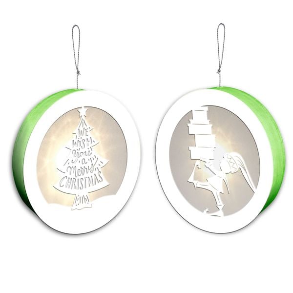 URSUS Light boxes 'Gnome & Tree', Ø 11 cm