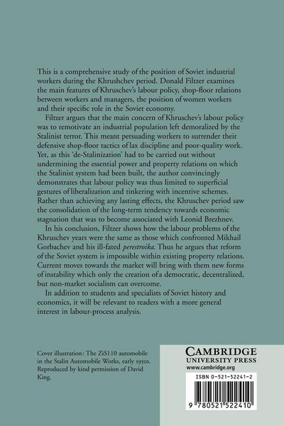 Produktbild: Soviet Workers and de-Stalinization