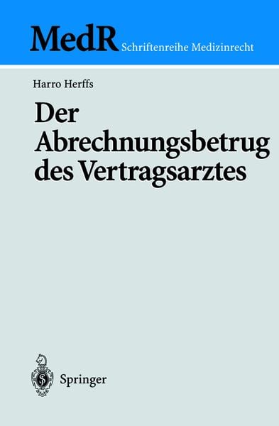 Produktbild: Der Abrechnungsbetrug des Vertragsarztes