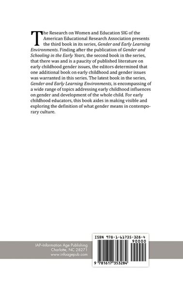 Produktbild: Gender and Early Learning Environments (Hc)