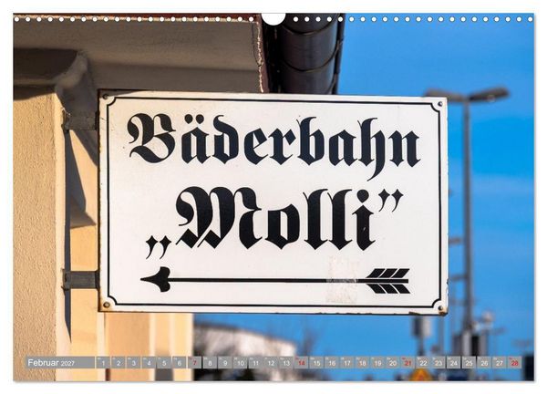 Produktbild: Molli- Mecklenburgische B&auml;derbahn (Wandkalender 2027 DIN A3 quer), CALVENDO Monatskalender