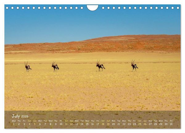 Produktbild: Namibia - African Beauty (Wall Calendar 2026 DIN A4 landscape), CALVENDO 12 Month Wall Calendar