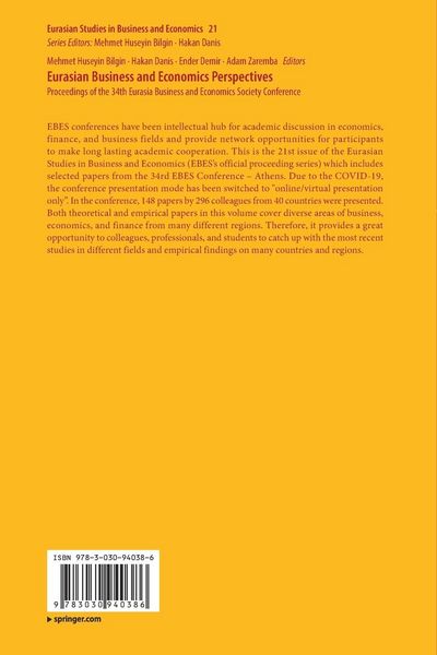 Produktbild: Eurasian Business and Economics Perspectives