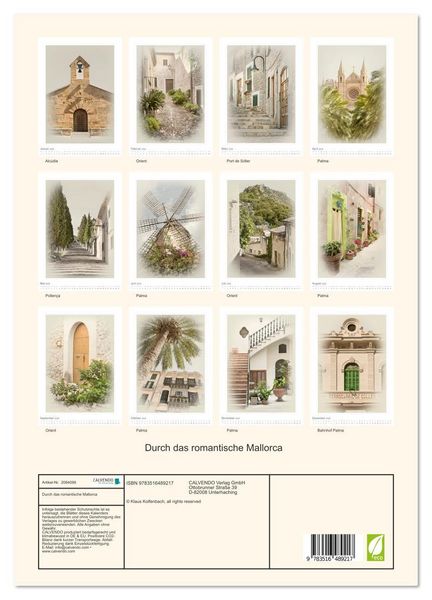 Produktbild: Durch das romantische Mallorca (Wandkalender 2026 DIN A3 hoch), CALVENDO Monatskalender