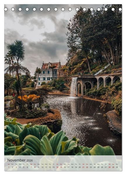 Produktbild: The Flower Island Madeira (Desk Calendar 2026 DIN A5 portrait), CALVENDO 12 Month DeskCalendar