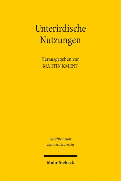 Produktbild: Unterirdische Nutzungen