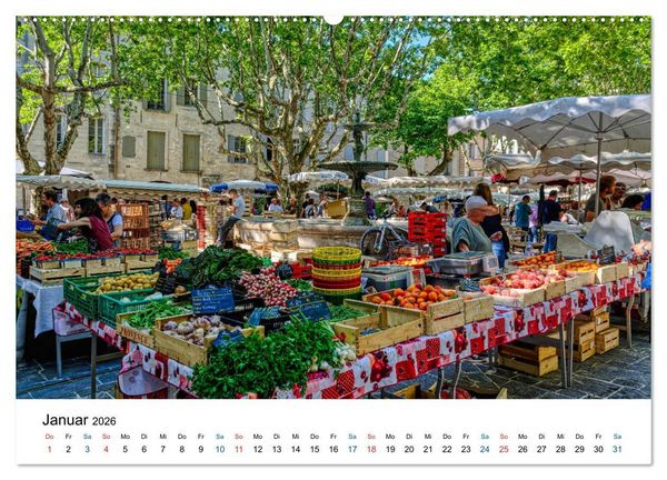 Produktbild: Uz&eacute;s - Charmante Kleinstadt im Gard (Wandkalender 2026 DIN A2 quer), CALVENDO Monatskalender