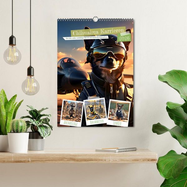 Produktbild: Chihuahua Karrieren (Wandkalender 2026 DIN A3 hoch), CALVENDO Monatskalender