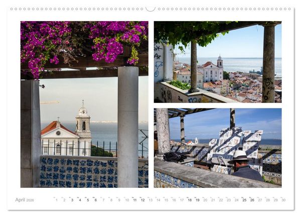 Produktbild: Lissabon - Alter macht sch&ouml;n (Wandkalender 2026 DIN A2 quer), CALVENDO Monatskalender