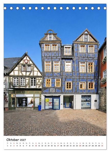 Produktbild: Idstein &ndash; eine Fachwerkidylle (Tischkalender 2027 DIN A5 hoch), CALVENDO Monatskalender