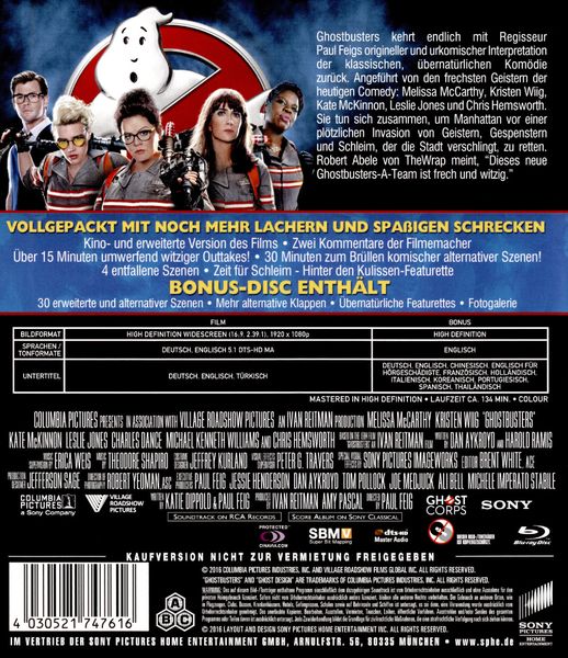 Produktbild: Ghostbusters - Answer The Call [Blu-ray + Bonus Blu-ray]
