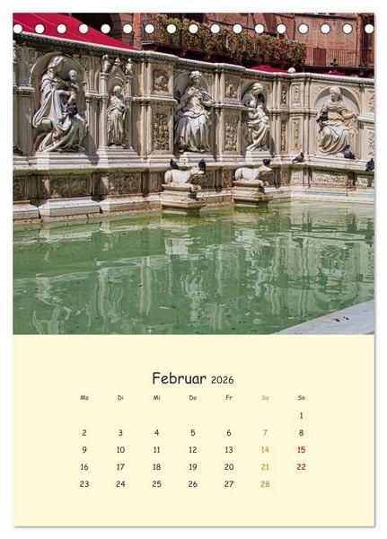 Produktbild: Siena - Impressionen (Tischkalender 2026 DIN A5 hoch), CALVENDO Monatskalender