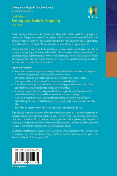 Produktbild: Sets, Logic and Maths for Computing