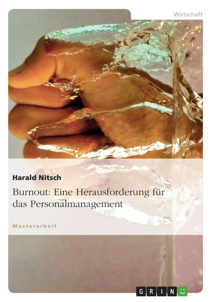 Produktbild: Burnout: Eine Herausforderung f&uuml;r das Personalmanagement