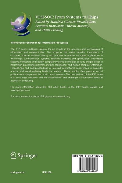 Produktbild: VLSI-SOC: From Systems to Chips