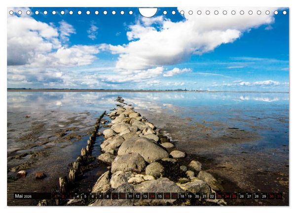 Produktbild: Wattenmeer Nordsee - Lichtstimmungen zwischen Land und Meer (Wandkalender 2026 DIN A4 quer), CALVENDO Monatskalender