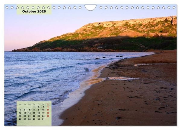 Produktbild: Malta and Gozo two historical islands (Wall Calendar 2026 DIN A4 landscape), CALVENDO 12 Month Wall Calendar